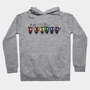 Borderlands Claptrap Rainbow - Horizontal Hoodie